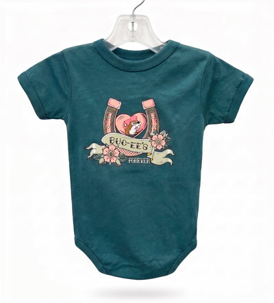 Buc-ee's Forever Teal Horseshoe Infant Onesie