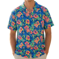 Buc-ee's Tropical Floral Camp Shirt