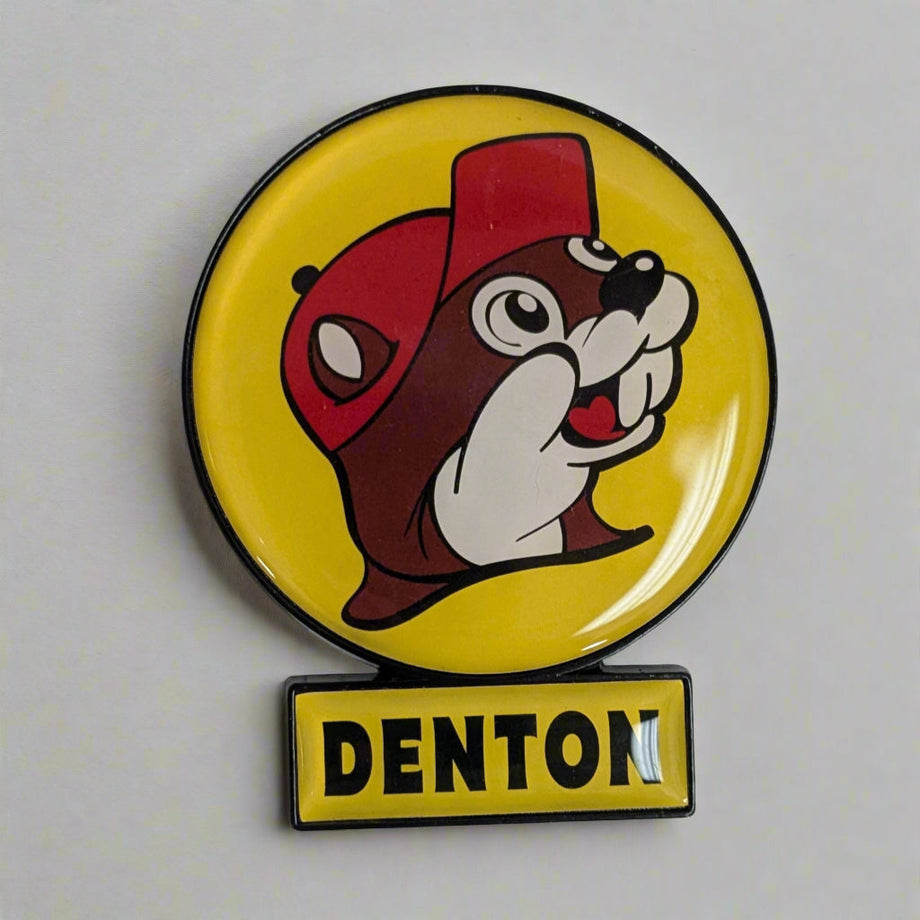 Buc-ee's Denton Lollipop Sign Magnet