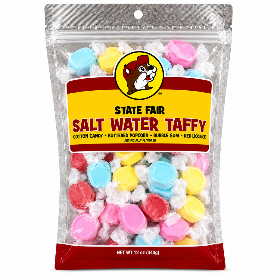 Buc-ee's State Fair Saltwater Taffy (12 oz Bag)
