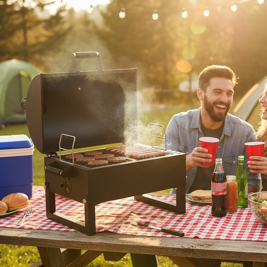 Steel Horse Outdoor Portable Charcoal Grill