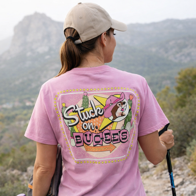 Buc-ee's "Stuck on Buc-ee's" Pink Shirt