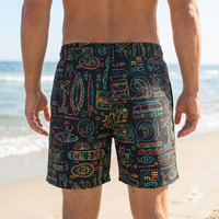 Buc-ee's Neon Tiki Swim Shorts